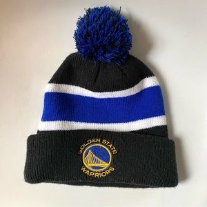 Golden State Warriors Pom Beanie, NWOT